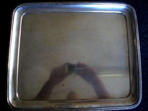 WOW!! EARLY 19th CENTURY 800 SILVER TRAY WITH MYSTERY MARKS 1251gr,  VALUE R15000