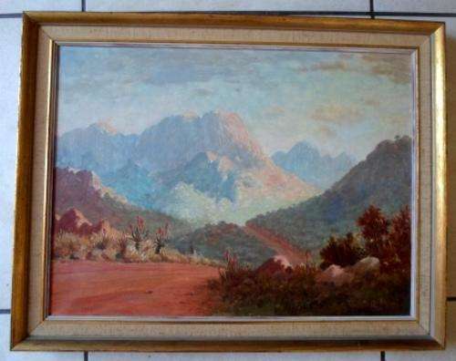 WOW!! RARE JACK POHL OIL ON CANVAS DATED '49 VALUE R8500, WOW!!