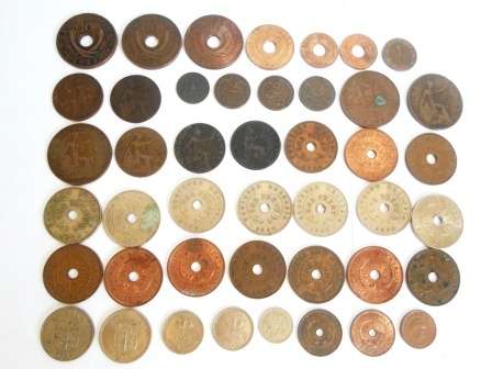 WOW!! COLLECTION OF 44 VINTAGE COINS FROM VARIOUS COUNTRIES