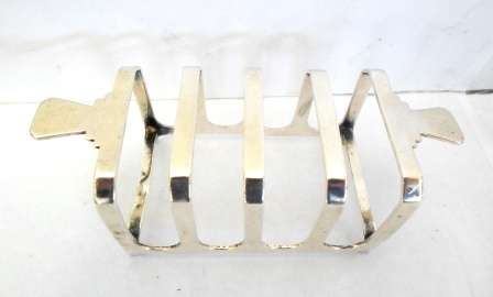 WOW!! ART DECO 1940 SHEFFIELD SILVER TOAST RACK BY MAPPIN & WEBB 48.6gr, WOW!!