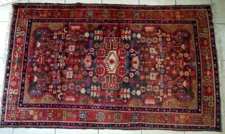 LARGE VINTAGE HANDWOVEN PERSIAN HAMADAN CARPET WITH BIRD PATTERN 2830mm X 1640mm VALUE R9500