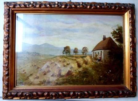 WOW!! SCOTTISH PAINTER J. M. DODDS (1800 - 1900) OIL ON CANVAS LAID ON BOARD 460 X 310mm VALUE R5000