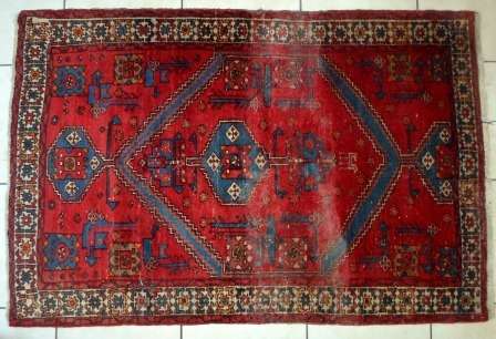 WOW!!! STUNNING!! VINTAGE PERSIAN HAND WOVEN WOOL BUKHARA CARPET 2000 X 1310mm LOVELY!!!