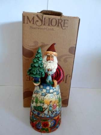 WOW!! JIM SHORE "SIMPLE GIFTS" SANTA FIGURINE MINT & BOXED WOW!! WOW!!