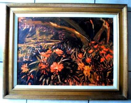 WOW!! RARE!! HUGE!! PHILLIP ERSKINE OIL ON BOARD 800 X 575mm VALUE R8500 WOW!!! WOW!!!
