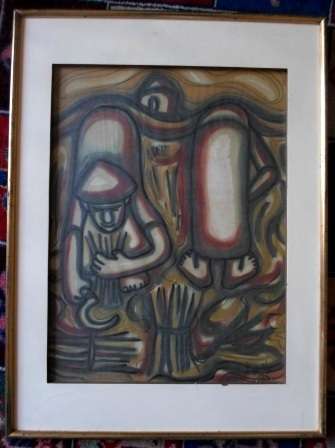 LOVELY!!! JAMES DOROTHY MIXED MEDIA ON PAPER DATED '75,   500 X 375mm VALUE R2500!! WOW!!