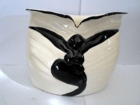 STUNNING!! SA CERAMIC SCULPTURE SIGNED E.R. LOVELY DETAIL WOW!!