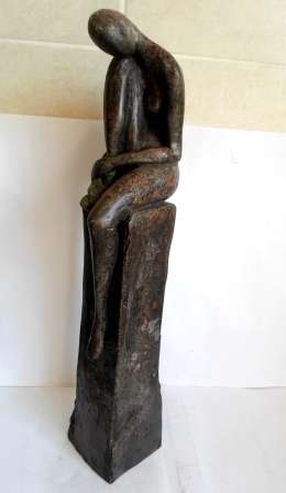 WOW!! HELEN SINCLAIR MARBLE & RESIN SCULPTURE "WEDNESDAYS CHILD" 17/25 VALUE R4500 WOW!! WOW!!