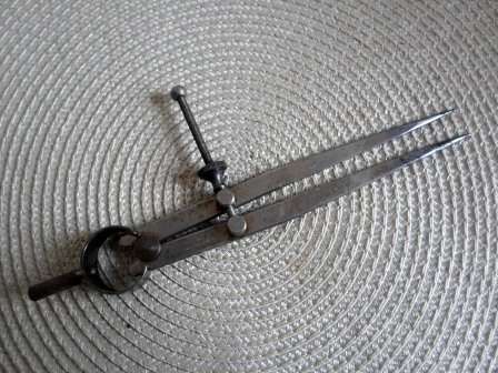 WOW!! LARGE UNION TOOL CO. MACHINIST COMPASS 205mm CIRCA 1920's WOW!!