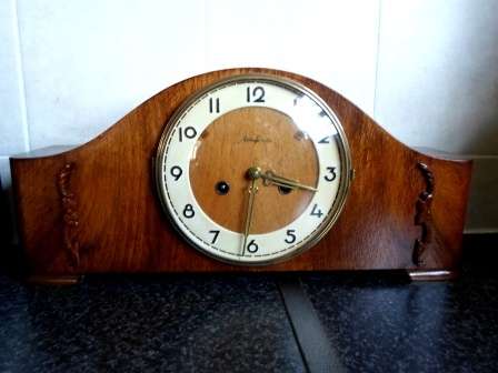 WOW!! RARE VINTAGE GERMAN EMES MANTLE CLOCK AMAZING CONDITION & 100% WORKING !! WOW!! WOW!!