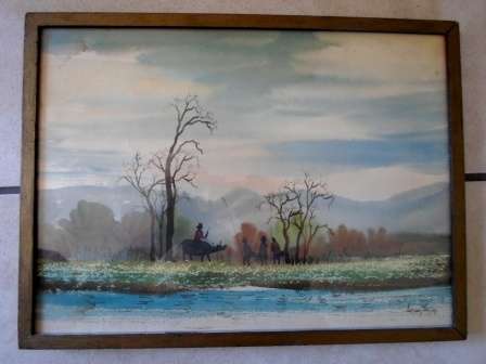 WOW!! ADISAK TAKSIRI WATERCOLOUR LOVELY SCENE!! ,  380 X 280mm WOW!! WOW!!
