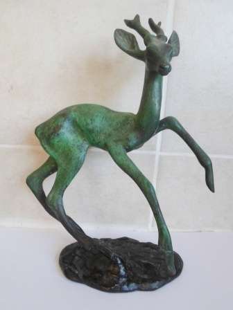 WOW!! 1930's FRENCH BRONZE OF A DEAR BY SCHOTT  VALUE R4500 WOW!!!