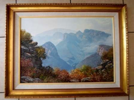 WOW!! LARGE MICHAEL ALBERTYN LANDSCAPE OIL ON BOARD 860 X 600mm WOW!!