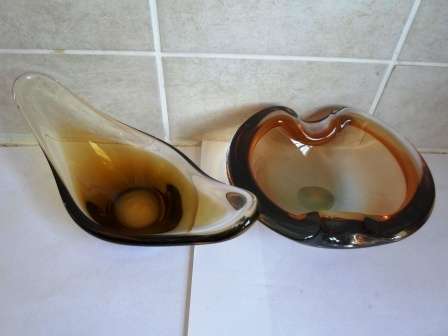 WOW!! VINTAGE MURANO GLASS ASHTRAY & BOWL WOW!! WOW!