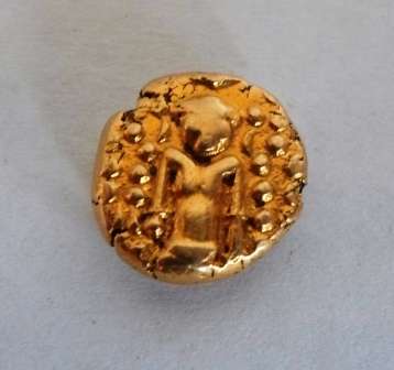 WOW!! 18th CENTURY INDIA STAR PAGODA 20ct GOLD COIN CIRCA 1700's 3,3g VALUE R3500 WOW!! WOW!