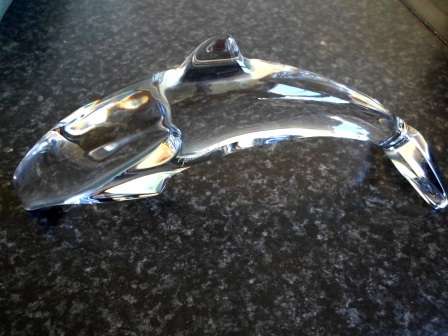 WOW!! VINTAGE BACCARAT CRYSTAL DOLPHIN MINT CONDITION!! GORGEOUS!! WOW!!