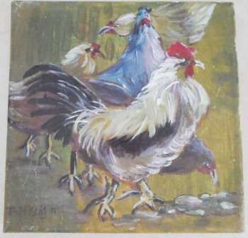 WOW!! LOVELY!! B.M. KAIT OIL ON CANVAS DATED '11  200 X 200mm WOW!!
