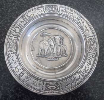 WOW!! HALLMARKED SOUTH AFRICAN 95,8% SILVER DISH BY C.S. 185 X 25mm 323g VALUE R3500 WOW!! WOW!!
