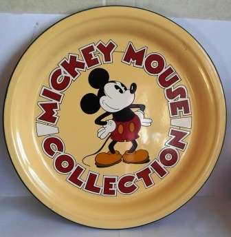 WOW!! DEMON &  MERVEILLES DISNEY MICKEY MOUSE ENAMEL TRAY WOW!! WOW!!