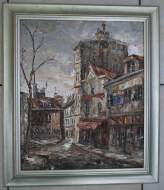 WOW!! RARE!!  A. MONOKY OIL ON CANVAS  550 X 460mm  STUNNING PAINTING!! WOW!!