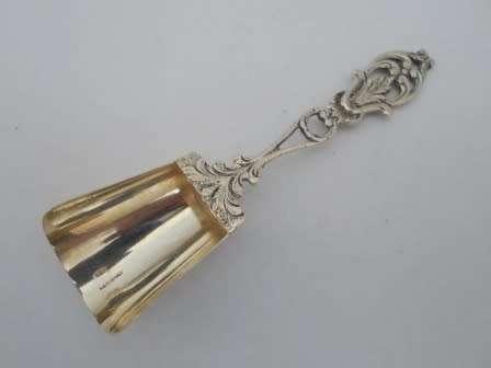 EXQUISITE!! HIGHLY DETAILED VINTAGE ITALIAN 800 SILVER SUGAR SPOONS 21,2g WOW!! WOW!!