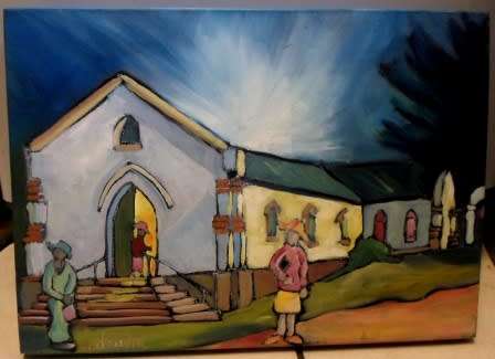 GORGEOUS!!  CLAUDIA ACRYLIC ON CANVAS  420 X 300mm STUNNING PAINTING!!