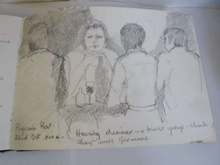 WOW!! MARIGOLD EVANS SKETCH BOOK OVER 70 PENCIL & INK SKETCHES 215 X 155mm WHAT A FIND WOW!! WOW!!