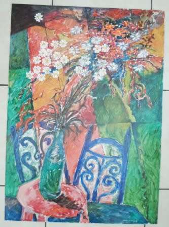 WOW!! HUGE!! JOHAN DE VRIES OIL ON BOARD '96   1100 X 780mm  VALUE R3500 GORGEOUS PAINTING!! WOW!