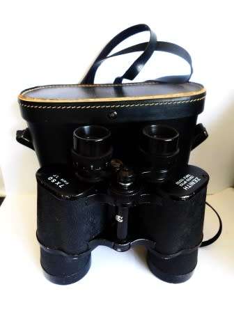 WOW!! VINTAGE ZENITH  7 X 50mm BINOCULARS WITH CASE  WOW!! WOW!