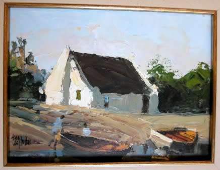 AMAZING!! TONY DE FREITAS OIL ON  BOARD  200 X 150mm  STUNNING PAINTING!! WOW!!