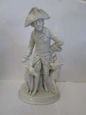 MAGNIFICENT!! VICTORIAN SITZENDORF NAPOLEAN & HIS DOGS FIGURE 230 X 135 X 110mm GORGEOUS PIECE!!