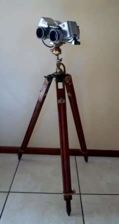 RARE!! EARLY NAVAL NIGHT VISION BINOCULARS ON MKIII STAND VALUE R12,500