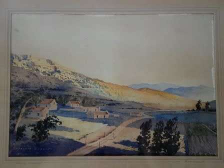 WOW!! TREVOR MORRIS "EVENING SHADOWS" WATERCOLOUR  360 X 250mm  VALUE R1500 GORGEOUS!!I WOW!!