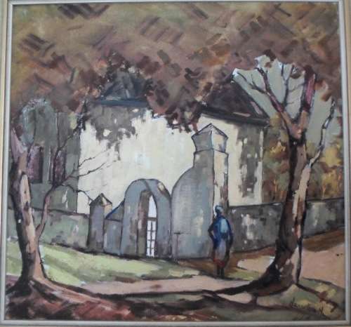 MAGNIFICENT!! BERNIE HESSELBARTH OIL ON BOARD  520 X 490mm INCREADIBLE PAINTING!! VALUE R5500