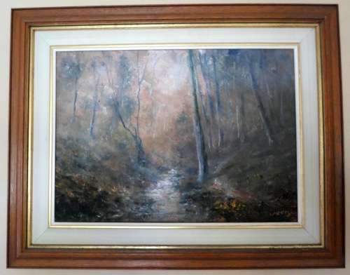 RARE!! WILLIAM GREEN OIL ON BOARD OF KNYSNA FOREST 455 X 330mm STUNNING PAINTING!! VALUE R2500