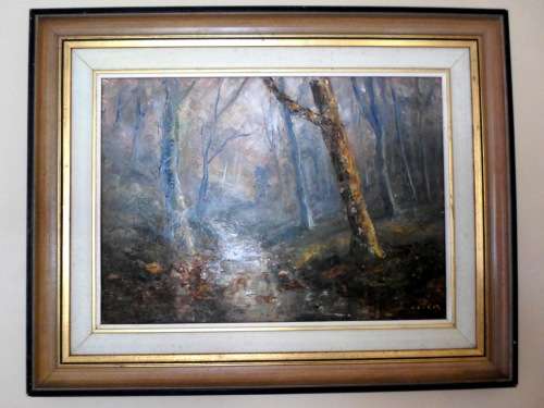 RARE!! WILLIAM GREEN OIL ON BOARD OF KNYSNA FOREST 460 X 330mm STUNNING PAINTING!! VALUE R2500
