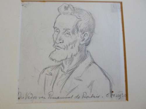 WOW!! SA MASTER ERICH MAYER PENCIL SKETCH 130 X 130mm DATED 1930 VALUE R3500 WOW!! WOW!!