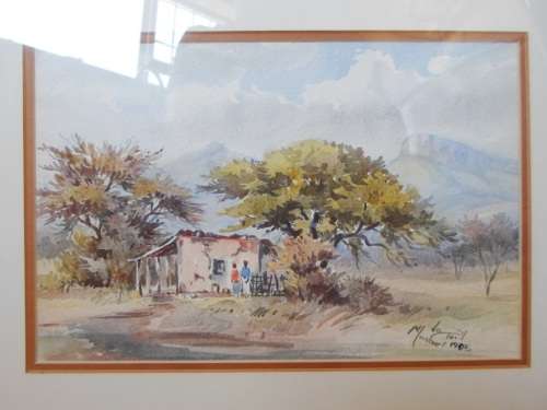 WOW!! STUNNING MICHAEL DU TOIT WATERCOLOUR  280 X 190mm VALUE R2900 WOW!!