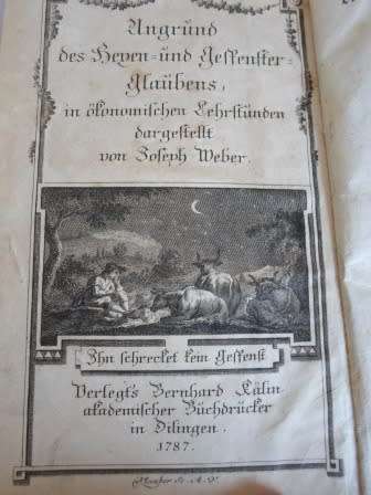 WOW!! 18TH CENTURY FIRST EDITION BOOK "UNGRUND" CIRCA 1780's WOW!! WOW!!