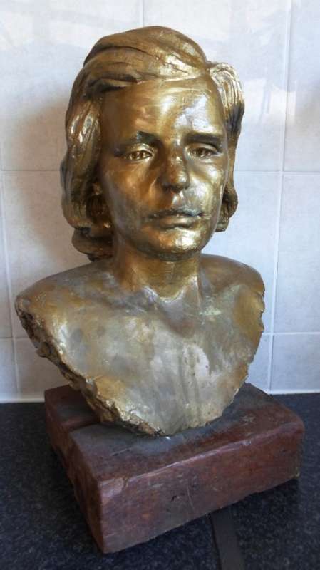 WOW! Stunning large artists plaster study for bronze casting  circa 1950's value R4500 WOW!!