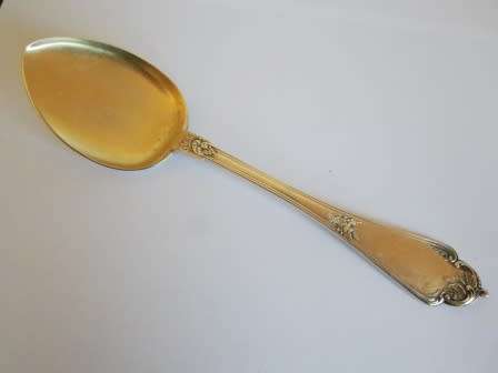 WOW!! FABERGE, YES I SAID FABERGE IMPERIAL RUSSIAN SILVER SERVING SPOON 118,5g VALUE R11950  WOW!!
