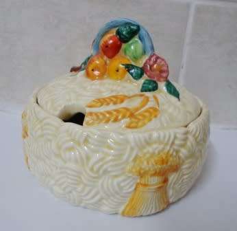 WOW!! BEAUTIFUL!! LARGE CLARICE CLIFF NEWPORT POTTERY  LIDDED SUGAR BOWL WOW!! WOW!!