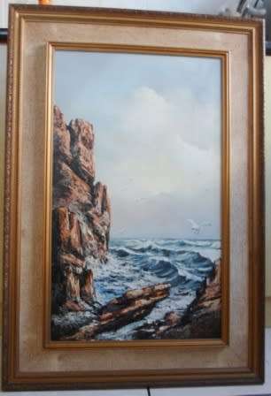 WOW!! GORGEOUS NICO COERTZE SEASCAPE OIL ON CANVAS 760 X 450mm VALUE R3500 WOW!!