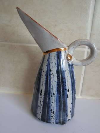 WOW!!!! SIGNED!! HENNIE MEYER CERAMIC JUG 15 X 120 X 60mm  WOW!!