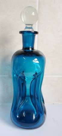 WOW!! DANISH PRE 1965 KASTRAP GLASS(HOLMEGAARD) KLUK KLUK DECANTER BY JACOB BANG  VALUE R1200 WOW!!
