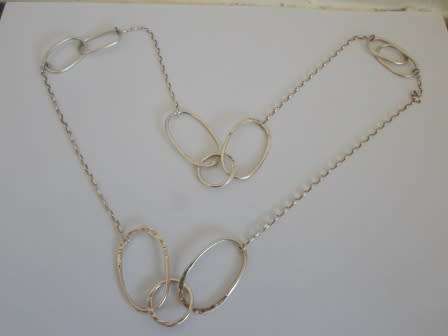EXQUISITE!! VINTAGE STERLING SILVER EXTRA LENGTH CHAIN 27,6g  800 X 25mm WOW!! WOW!!