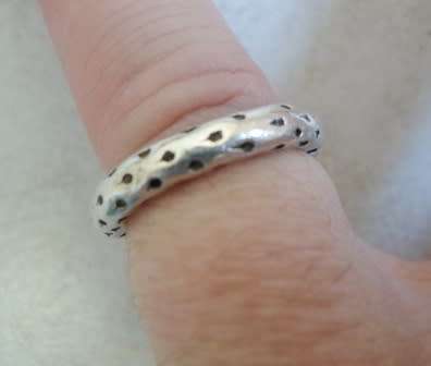 WOW!! CHUNKY STERLING SILVER RING BY HLT  SIZE M1/2  6,2g WOW!! WOW!!!