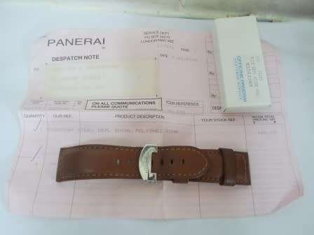 WOW!! ORIGINAL PANERAI LEATHER STRAP WITH STEEL BUCKLE & PAPERS VALUE R3000 AMAZING!! WOW!!