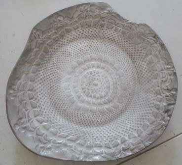GORGEOUS!! JOHN BAUER CERAMIC ART PLATTER 260 X 255mm  WOW!!