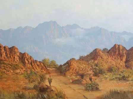 THE BEST!! LARGE DON BENZIEN LANSCAPE OIL ON BOARD I HAVE EVER SEEN!!  1100 X 700mm  VALUE R5500!!
